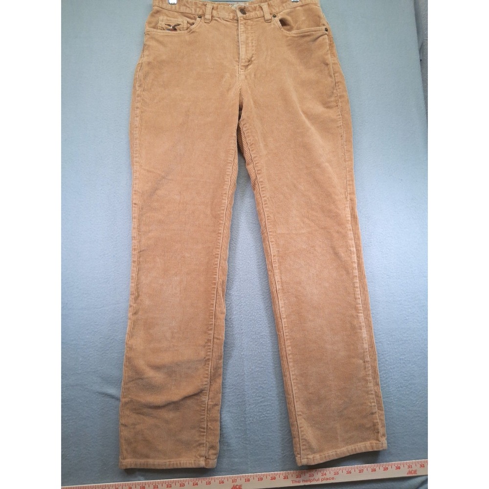 American Living Women Corduroy  Classic‎ Straight Leg Pants Brown Size 8